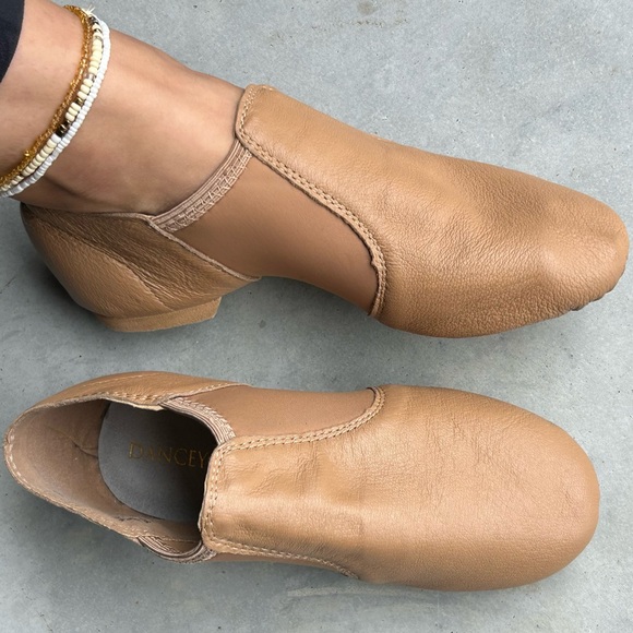 DANCEYOU Slipon Leather Jazz shoes - Picture 3 of 10